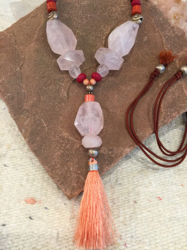 Rose Quartz Mala Necklace